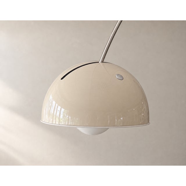 Mid-Century Modern Metal Arc Lamp, Italy, 1960s For Sale - Image 3 of 12