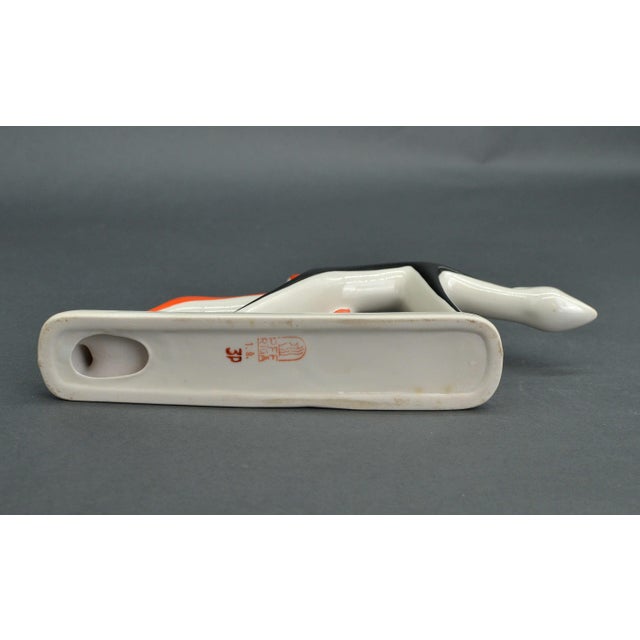 Vintage Porcelain Deer Figurine by Levon Agadzhanyan for Riga Porcelain, 1963, in Good conditions. Designed 1960 to 1969...