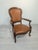 Vintage Chippendale Armchair in Genuine Leather, 1975 For Sale - Image 14 of 14