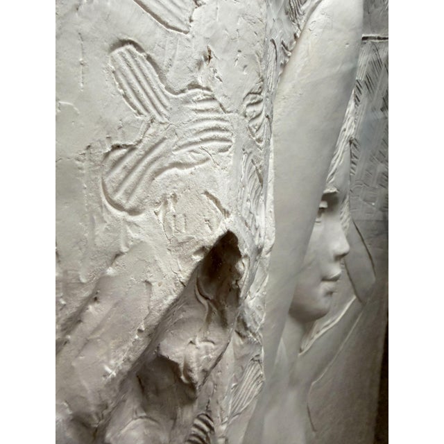 Cream 1970s Frank Gallo Reclining Nude 3d Paper Relief Wall Sculpture 95/200 For Sale - Image 8 of 12