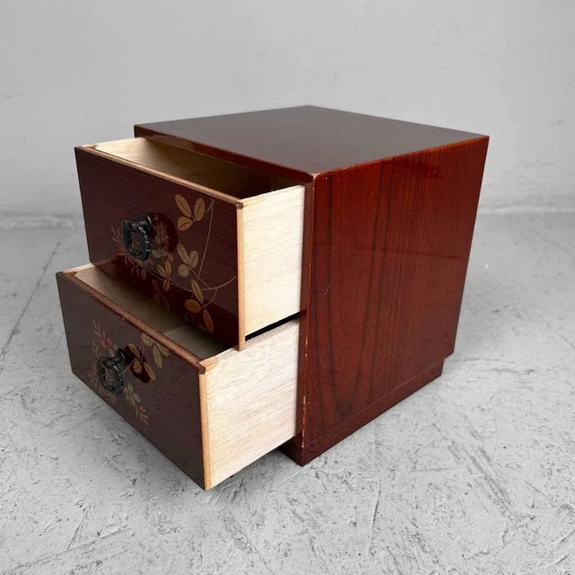 Black Japanese Haribako Handle Box, 1970s For Sale - Image 8 of 10