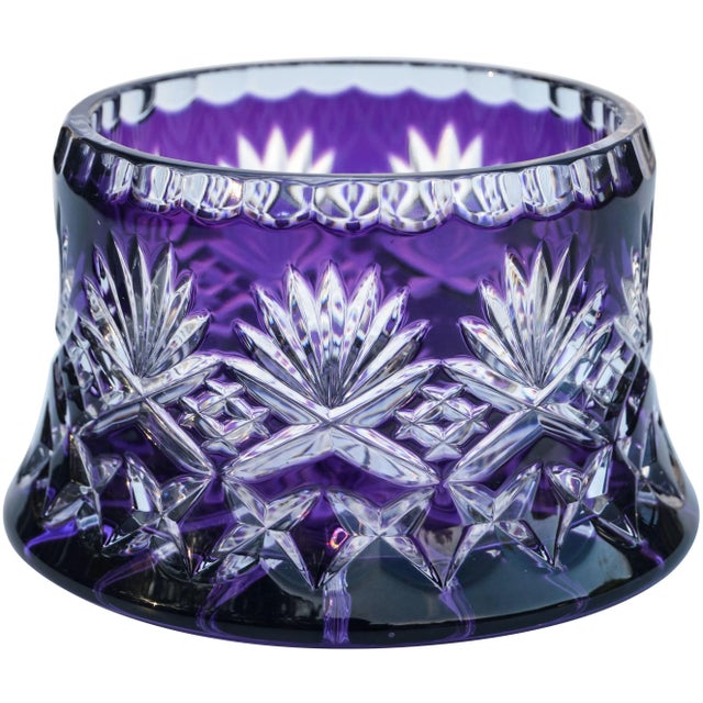 Amethyst Purple CrystalCut Vase Chairish