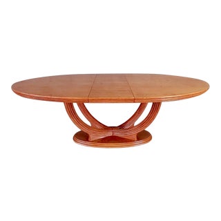 French Art Deco Extendable Dining Table 1970s For Sale
