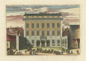 J. Van Den Aveelen, Tessin Palace in Stockholm, 1702, Paper
