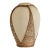 Vintage Rattan Wrapped Terracotta Pottery Vase For Sale