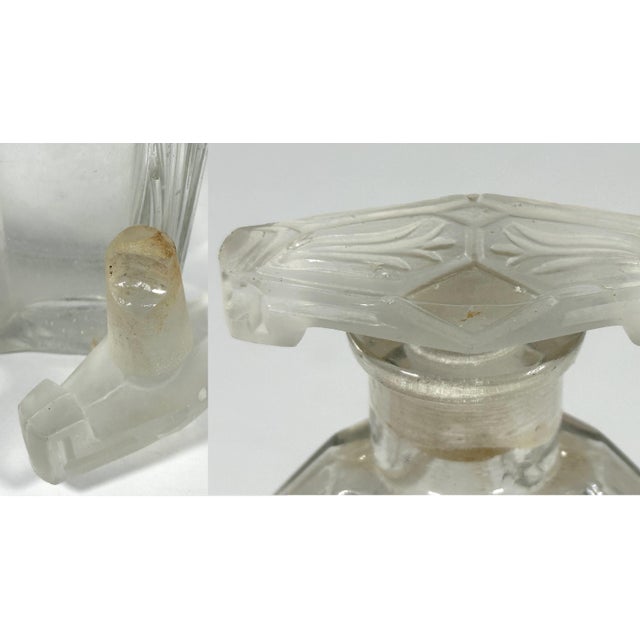 2000 - 2009 Vintage French Perfume Bottle Collection: Art Deco Glass For Sale - Image 5 of 10