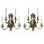 Pair of Detailed Bronze Sconces For Sale