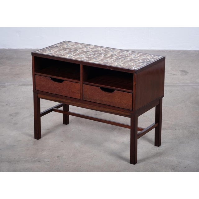 1950s Mahogany Hall Table by Severin Hansen, Denmark, 1950s For Sale - Image 5 of 14