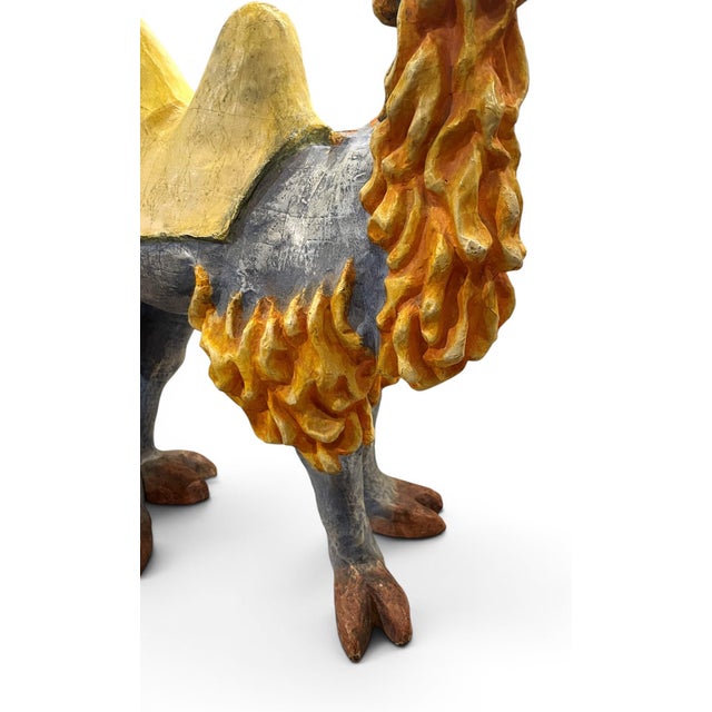 Paper Fabulous Hand Made Paper Mache Camel For Sale - Image 7 of 9