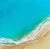 Everglowing Ocean by Ana Hefco | Layered tinted resin on wood panel Abstract ocean view with sandy shore. For Sale