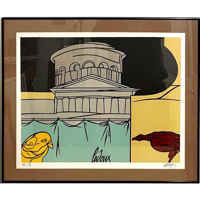 Valerio Adami, Italian Post Modern Pop Art Lithograph Silkscreen Valerio Adami Galerie Maeght, c.1975-1985 For Sale - Image 10 of 12