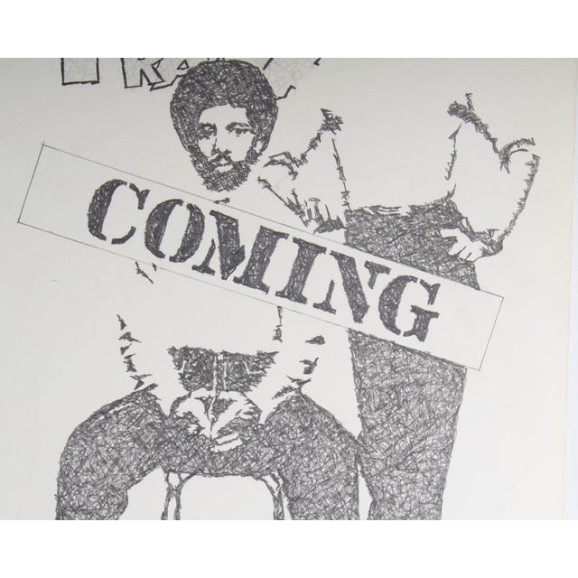“George N’ Frank Coming” Graphite Drawing Signed by James Spencer Russell For Sale - Image 4 of 7