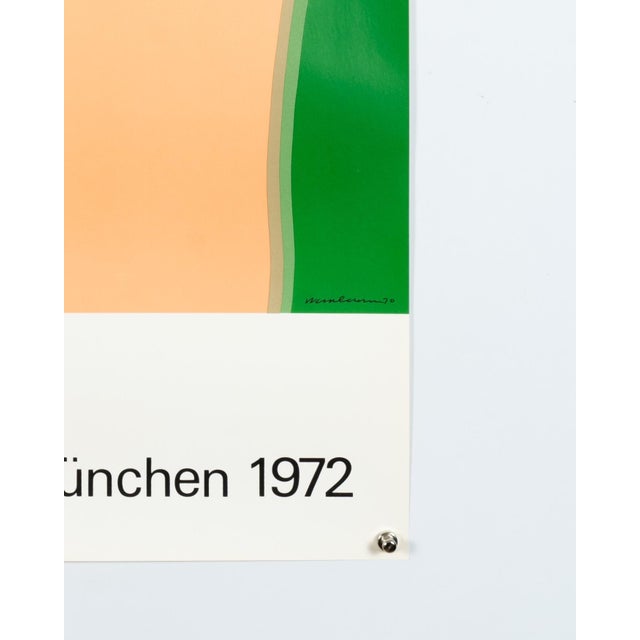 1970s Munich Olympics Serigraph Poster by Tom Wesselmann, 1972 For Sale - Image 5 of 9