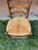 1960s Vintage French Country Ladderback Chairs in Oak and Rush, 1960s, Set of 6 For Sale - Image 5 of 14