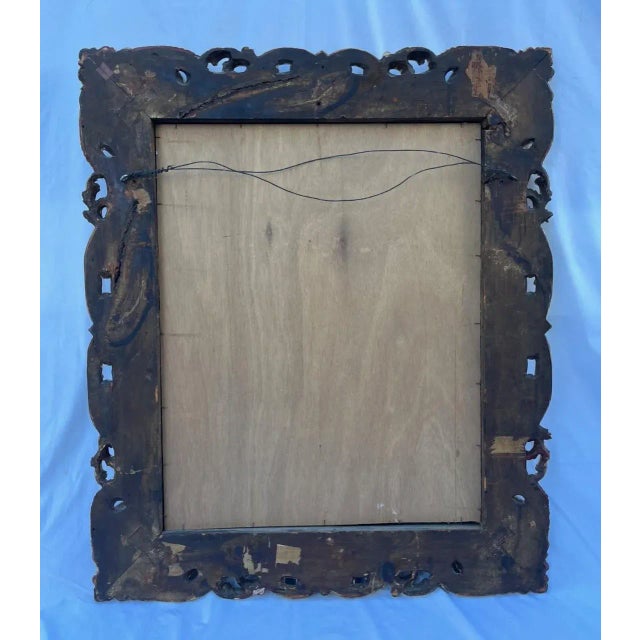 Wood Late 18th Century Baroque Florentine Hand Carved Giltwood Mirror For Sale - Image 7 of 12