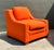 Contemporary Vintage Ralph Lauren Upholstered Lounge Chair For Sale - Image 3 of 12