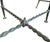 Mid-20th Century French Neoclassical Art Deco Wrought Iron Armchairs in the Manner of Gilbert Poillerat - Pair For Sale - Image 14 of 17