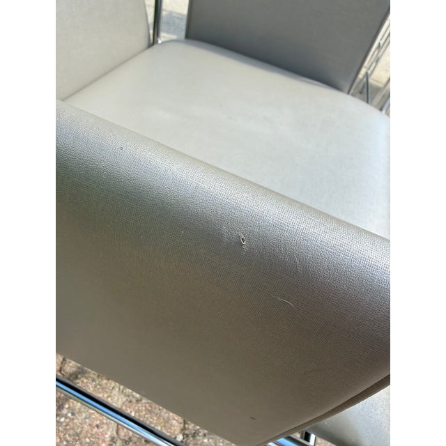 Late 20th Century 1990s Ward Bennett for Geiger "Envelope" Chairs - Set of 4 For Sale - Image 5 of 16