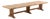 Large Exceptional French Solid Oak Triple-Pedestal Table, C 1945. For Sale