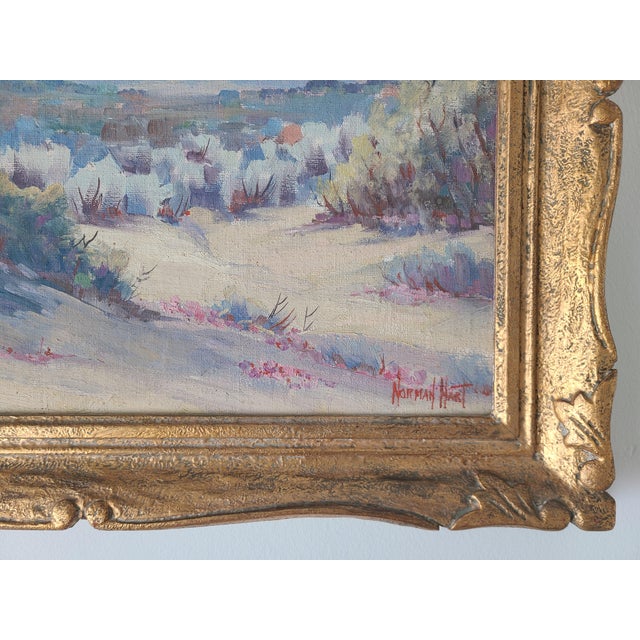 Norman Hart 1940s Palm Springs California Desert Oil Painting For Sale - Image 11 of 16