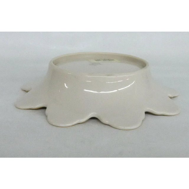Off-white Lenox USA Meridian Petal Ivory Porcelain Candy Dish For Sale - Image 8 of 11