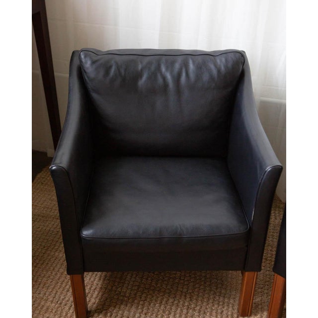 1970s Danish Skippers Møbler Leather Lounge Chairs - A Pair For Sale - Image 14 of 16