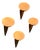 Italian Lancia Wall Sconces in Brass and Opaline Glass from Stilux Milano, 1960s,Set of 4 For Sale