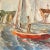 1980s vintage original nautical watercolor painting. Signed and unframed. Measures 15x11.5.