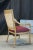 Late 20th Century Kreiss Modern Empire Style Mahogany & Wicker Back Arm Chairs with Suede Seat - a Pair For Sale - Image 5 of 13