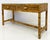 Late 20th Century Palm Beach Regency Coastal Modern Split Rattan Console With 2 Drawers For Sale - Image 5 of 5
