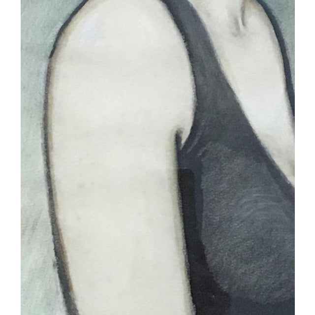 Jules Gaillepand, Portrait de Melle Bachelard, 1932, Pastel on Paper, Framed For Sale - Image 4 of 9