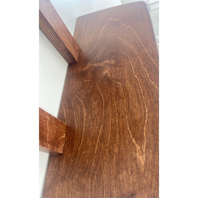 Brown Midcentury Modern Floating Shelf by Bandit & Co For Sale - Image 8 of 10