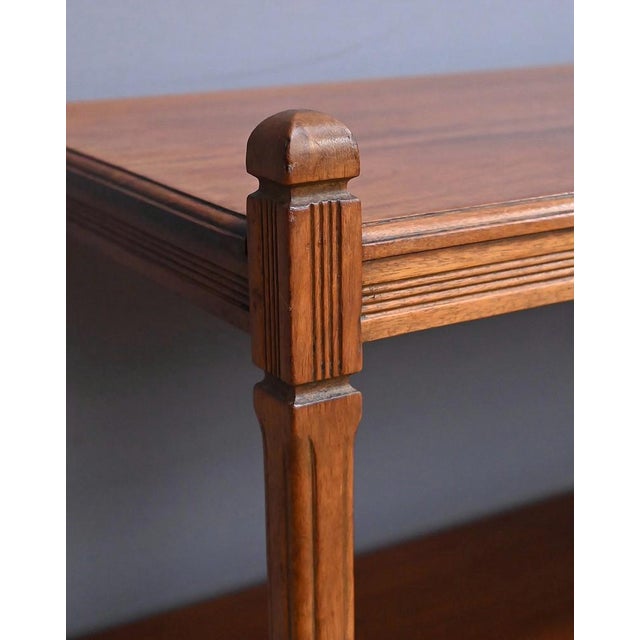 Brown Early 20th Century Serving Trolley on Casters in Light Mahogany For Sale - Image 8 of 15