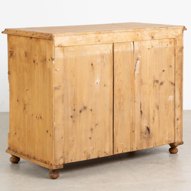 19th Century Romanian Large Pine Chest of Three Drawers For Sale - Image 18 of 18