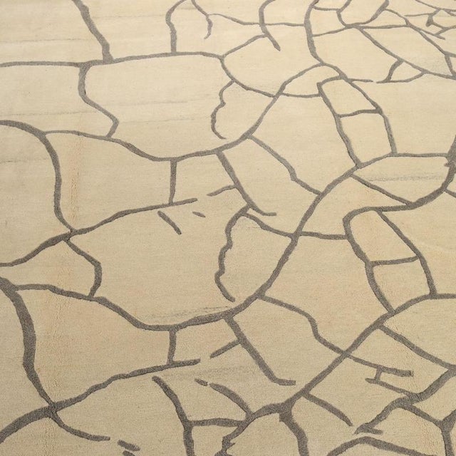 Cretto Rug in Wool from Sartori, Italy For Sale - Image 4 of 8