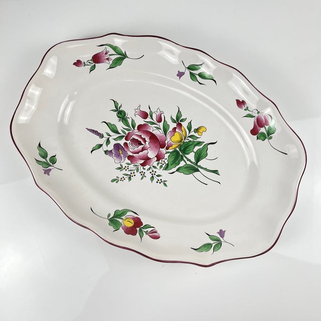 Réverbère Model Oval Dish with Flat End from KG Lunéville, 1950s For Sale - Image 9 of 9