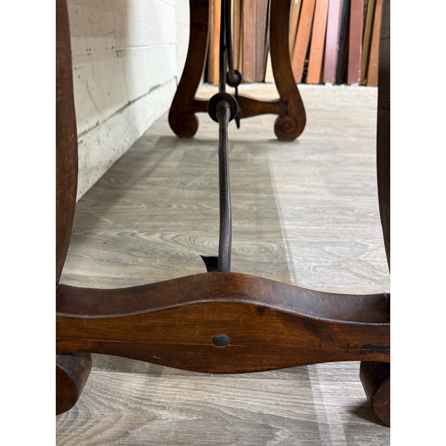 Wood Vintage Spanish Colonial Style Writing Desk Library Table For Sale - Image 7 of 18