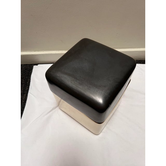2020s Arteriors Porcelain Cubist Decorative Box For Sale - Image 5 of 6