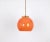 Orange Glass Pendant Light by Peill Putzler, Germany, 1970 For Sale - Image 6 of 7