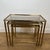 Maison Jansen 1940s Neoclassical style brass nesting tables by Maison Jansen For Sale - Image 4 of 12