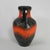 Large orange and brown "Fat Lava" pitcher vase from the 1960s, manufactured by Carstens Tönnieshof in West Germany. The...