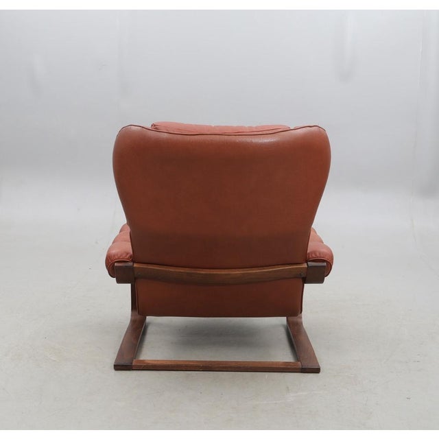 Ear-Patch Chair in Mouled Wood, 1960s For Sale - Image 6 of 8