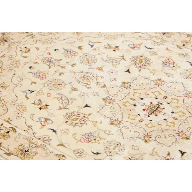 Textile Kashan Rug in Hand-Knotted Rug For Sale - Image 7 of 11