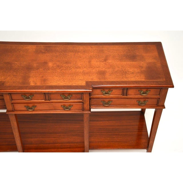 Wood Vintage Georgian Console Table, 1950s For Sale - Image 7 of 10