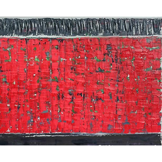 2020s One-of-a-Kind Red Abstract Oversized Original Oil Painting by Diane Grant | Color Field For Sale - Image 5 of 7