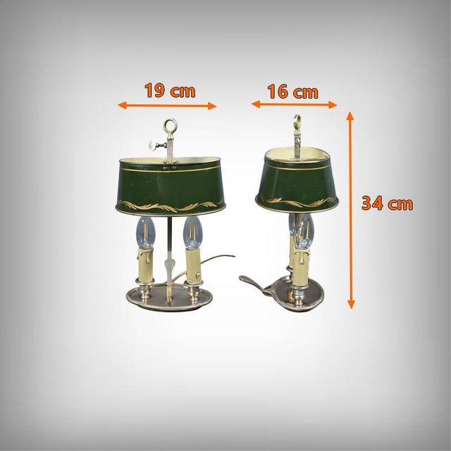 Antique Brass Bouillotte Lamps, 1890s, Set of 2 For Sale - Image 17 of 18