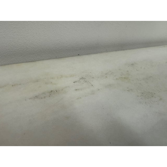 1960s Bronze and Marble Wall-Mounted Console in the style of Giacometti, 1960s For Sale - Image 5 of 15