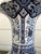 Blue Vintage Large Delft Trumpet Vase Blue and White Floral Boch Royal Sphinx Urn For Sale - Image 8 of 18