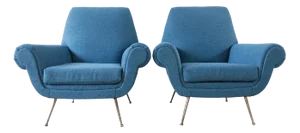 Set of Mid-Century Italian Armchairs