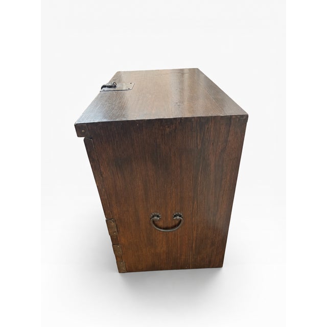 Metal Antique Korean Bandaji Chest | Early 20th Century Heirloom For Sale - Image 7 of 13